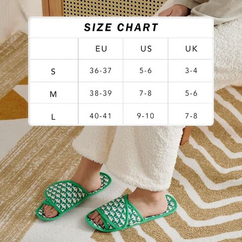 EUXTERPA Women Travel Slippers, Adjustable Ladies Slipper, Lightweight Easy Carry Foldable Travel Slippers with Storage Bag in Saudi Arabia