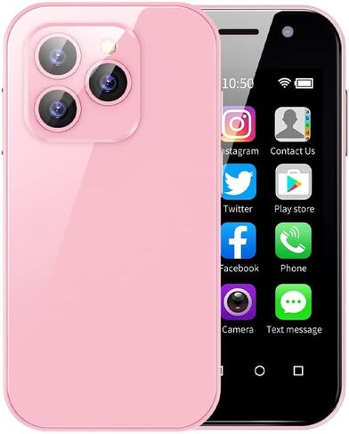 Mini 4G Smartphone Unlocked, 3.0 Inch Dual Sim Quad Core Mini Phone Premium Child Phone Small Phone Student Pocket Cellphone, 2+16GB (Black) in Saudi Arabia