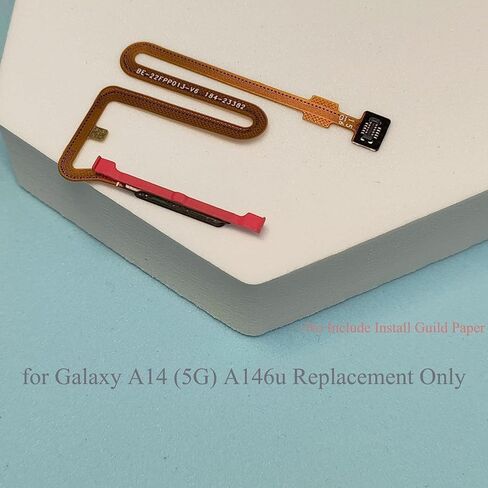 Galaxy a146w Replacement Power Button,A146u Fingerprint Sensor Home Button Flex Cable Replacement Parts for Samsung Galaxy a14 (5G) A146u A146a A146w A146dl A146p 6.6 Inches [US Version] (A146u-Black) in Saudi Arabia
