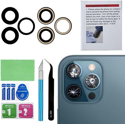 Original Back Rear Camera Lens Glass Replacement for iPhone 11 6.1 inches with pre-Installed Adhesive and Reparing Toolkit in Saudi Arabia