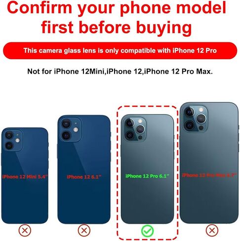 Original Back Rear Camera Lens Glass Replacement for iPhone 11 6.1 inches with pre-Installed Adhesive and Reparing Toolkit in Saudi Arabia