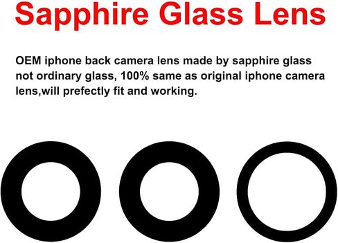 Original Back Rear Camera Lens Glass Replacement for iPhone 11 6.1 inches with pre-Installed Adhesive and Reparing Toolkit in Saudi Arabia