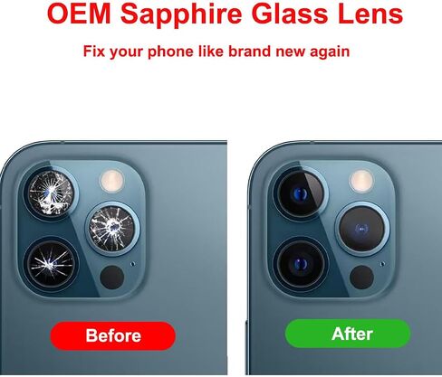 Original Back Rear Camera Lens Glass Replacement for iPhone 11 6.1 inches with pre-Installed Adhesive and Reparing Toolkit in Saudi Arabia
