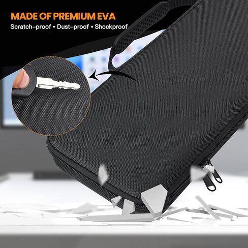 Hard Travel Carrying Case for Logitech MX Keys S/MX Keys Advanced Wireless Illuminated Keyboard Case Protector, Logitech MX Keys Keyboard Sleeve Bag, Black (Case Only) in Saudi Arabia