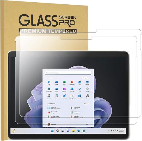 KEANBOLL 2-Pack Tempered Glass Screen Protector for 2024 Microsoft Surface Pro 11 / Surface Pro 10 / Surface Pro 9 (13 inch), Case Friendly, Bubble Free, Ultra HD in Saudi Arabia