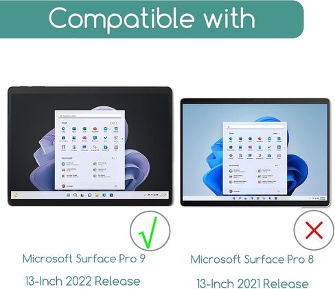KEANBOLL 2-Pack Tempered Glass Screen Protector for 2024 Microsoft Surface Pro 11 / Surface Pro 10 / Surface Pro 9 (13 inch), Case Friendly, Bubble Free, Ultra HD in Saudi Arabia