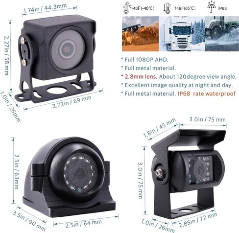 JOINLGO (1TB SSD Included) 4CH GPS Wifi Lan1080P Vehicle Truck DVR Black Box Video Recorder Kit Live View on Phone/Web with 4pcs Waterproof IR Metal Car Camera Motion Detection for Fleet/RV/Bus in Saudi Arabia