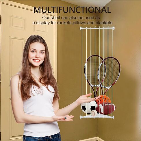 Corner Plush Toy Storage Shelf,Corner Stuffed Animal Zoo, Adjustable Height Plush Toy Rack, Suitable for Nursery Game Room Bedroom in Kuwait