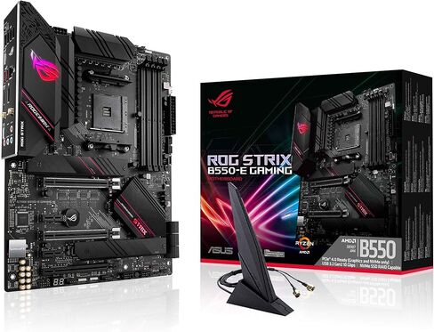 اللوحة الأم للألعاب ASUS ROG Strix B550-E Gaming AMD AM4 الجيل الثالث Ryzen ATX-PCIe 4.0، NVIDIA SLI، WiFi 6، 2.5 جيجا بايت LAN، 14+2 مراحل طاقة، USB 3.2 Type-C in Saudi Arabia