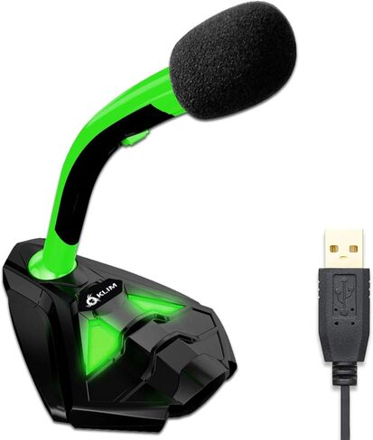Klim Voice - حامل ميكروفون USB للكمبيوتر المحمول - ميكروفون الألعاب PS4 - أزرق - إصدار جديد in Kuwait