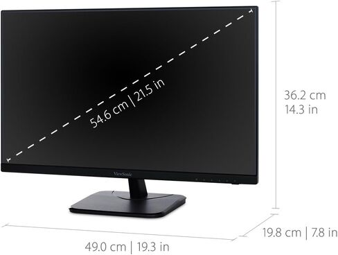ViewSonic VA2256-MHD 22 Inch IPS 1080p Monitor with FreeSync, HDMI, DisplayPort and VGA Inputs for Home and Office in Saudi Arabia
