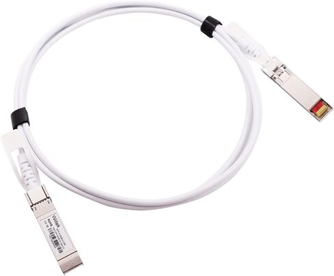 0.5m 10GbE SFP+ DAC Twinax Cable, 10Gbase-CU SFP+ Passive Copper Cable,for Ubiquiti UniFi (UC-DAC-SFP+), Fortinet, MikroTik, Mellanox, Netgear, Supermicro, TP-LINK and Cisco, White Colored in Saudi Arabia