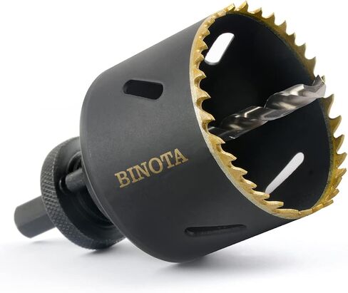 BINOTA M42 Bi-Metal Hole Saw, 60mm-2-3/8 Inches, for Metal, Wood, Plywood, PVC, Gypsum, Composite, Stainless Steel Plate in Saudi Arabia