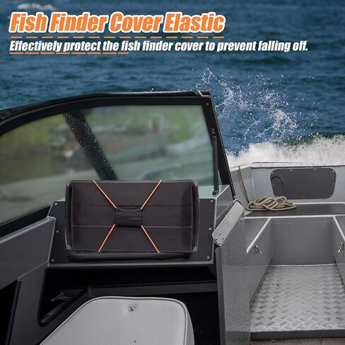 قطعتان من حزام غطاء الرسم البياني لصيد السمك مع حزام قابل للتعديل لغطاء مكتشف الأسماك للسفر يستخدم لإصلاح مكتشف السمك in Kuwait