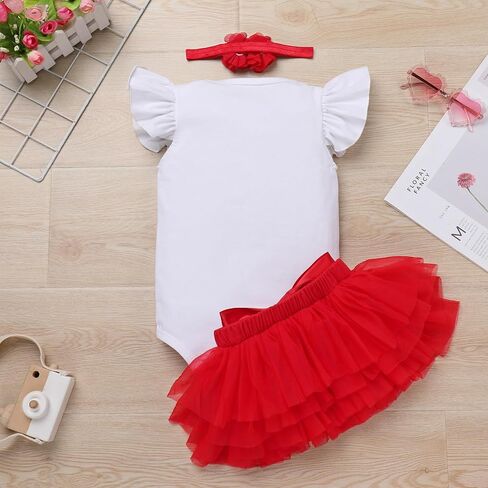 IMEKIS Baby Girl 1st Birthday Outfit Strawberry Butterfly One Romper Ruffle Tutu Skirt Headband Cake Smash Photo Shoot in Saudi Arabia
