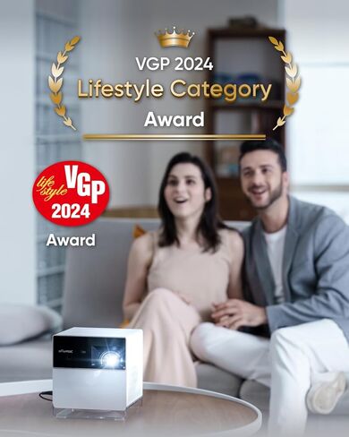 P1000 Short Throw Projector 4K, 2300 ANSI Lumens with H/K Speaker, 180" Big Screen, Auto Focus & Keystone, 4K Gaming Projector 4.2ms Low Latency (Fire TV Stick 4K Max Included) in Kuwait