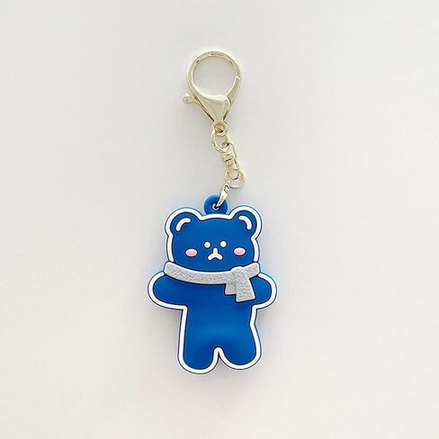 Portable Case for Air Tag, Kawaii Cute Cartoon Dog Bear Silicone Anti-Scratch Protective Cover Compatible with Airtags Finder Location Tracker Keychain for Kids Pets Keys (4Pack) in Saudi Arabia