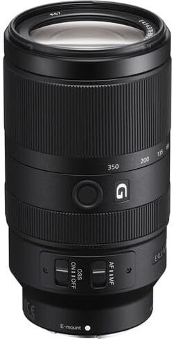 Sony Alpha 70-350mm F4.5-6.3 G OSS Super-Telephoto APS-C Lens (Black) Bundle with 3PC Filter Kit, Gadget Bag, & More | (SEL70350G) in Saudi Arabia
