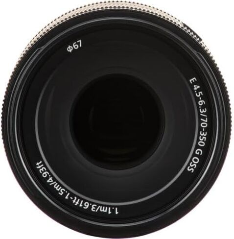 Sony Alpha 70-350mm F4.5-6.3 G OSS Super-Telephoto APS-C Lens (Black) Bundle with 3PC Filter Kit, Gadget Bag, & More | (SEL70350G) in Saudi Arabia
