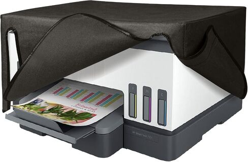 kwmobile Dust Cover Compatible with HP Smart Tank 7005 - Printer Case - Fabric Protector Cover - Dark Grey in Saudi Arabia