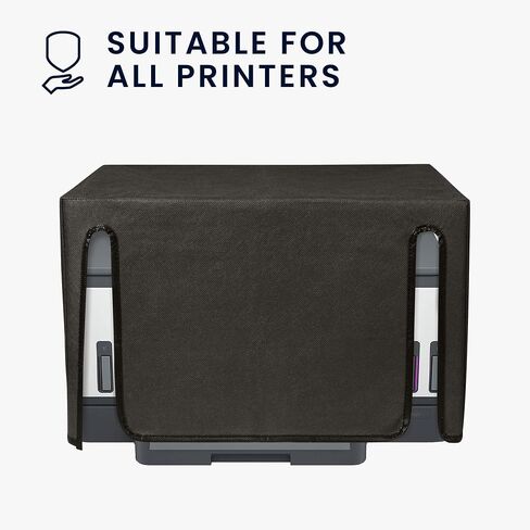 kwmobile Dust Cover Compatible with HP Smart Tank 7005 - Printer Case - Fabric Protector Cover - Dark Grey in Saudi Arabia