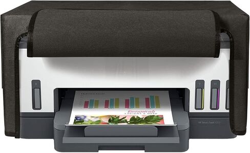 kwmobile Dust Cover Compatible with HP Smart Tank 7005 - Printer Case - Fabric Protector Cover - Dark Grey in Saudi Arabia