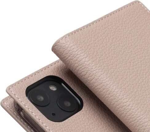 SLG iPhone 12 Pro Max Handcrafted Leather Wallet Case, D8 Full Grain Leather, Diary Flip Cover with Snap Closure, Card Slot Holder with Gift Box (Brown Cream) in Saudi Arabia