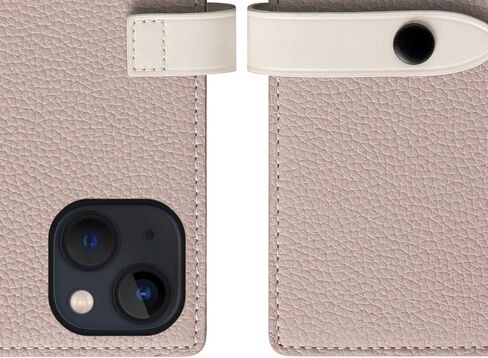 SLG iPhone 12 Pro Max Handcrafted Leather Wallet Case, D8 Full Grain Leather, Diary Flip Cover with Snap Closure, Card Slot Holder with Gift Box (Brown Cream) in Saudi Arabia