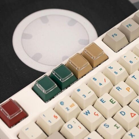 أغطية مفاتيح Gliging Cherry Profile PBT باللون الأزرق 1U R4 للوحة المفاتيح الميكانيكية لمفاتيح MX (24 قطعة) in Kuwait