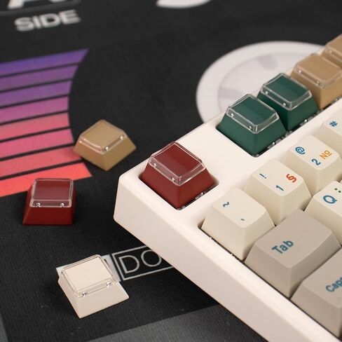 أغطية مفاتيح Gliging Cherry Profile PBT باللون الأزرق 1U R4 للوحة المفاتيح الميكانيكية لمفاتيح MX (24 قطعة) in Kuwait
