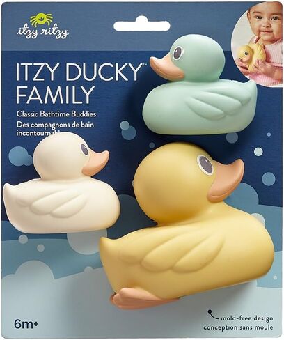 Itzy Ritzy Ducky Family - Set of 3 Duck Floating Bath Toys with Watertight Design (Duck) in Saudi Arabia