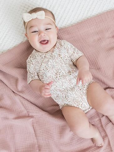 Colored Organics Short Sleeve Kimono Bodysuit in Saudi Arabia