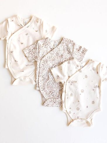 Colored Organics Short Sleeve Kimono Bodysuit in Saudi Arabia