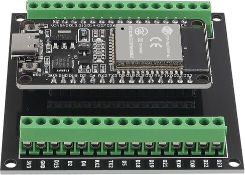 AITRIP 2 Sets ESP-WROOM-32 ESP32 ESP-32S Development Board CP2102 WiFi+Bluetooth Ultra-Low Power Dual Core ESP32-DevKitC-32 ESP-WROOM-32 with ESP32 Breakout Board Shield GPIO 1 into 2 for Arduino in Saudi Arabia