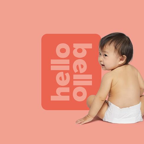 حفاضات الأطفال الفاخرة من Hello Bello، مقاس حديثي الولادة I، 32 قطعة من حفاضات الأطفال التي تستخدم لمرة واحدة، فائقة الامتصاص، ولا تسبب الحساسية مع حساء الحروف الأبجدية المناسب والمريح in Kuwait