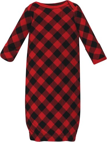 Hudson Baby Unisex Baby Thermal Gown 3pk, Snowflake, Newborn in Saudi Arabia