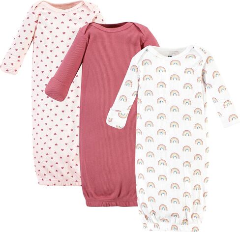 Hudson Baby Unisex Baby Thermal Gown 3pk, Snowflake, Newborn in Saudi Arabia