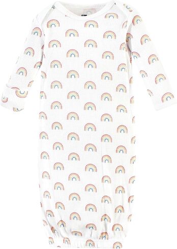 Hudson Baby Unisex Baby Thermal Gown 3pk, Snowflake, Newborn in Saudi Arabia