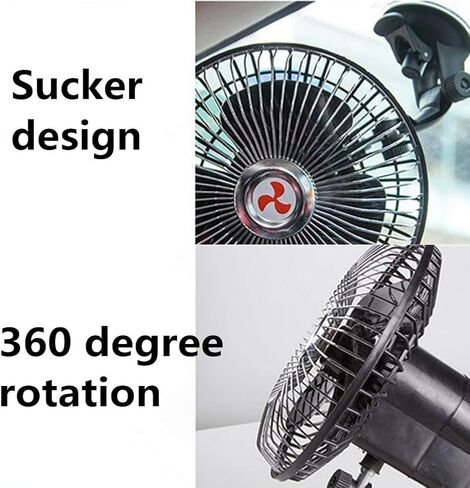 Unifizz Car Fans 12v Car Fans Plug in Car Fans Cooling 12v Fan Car Portable Car Fan for Car Interior ar Fan for Cigarette Lighter in in Saudi Arabia