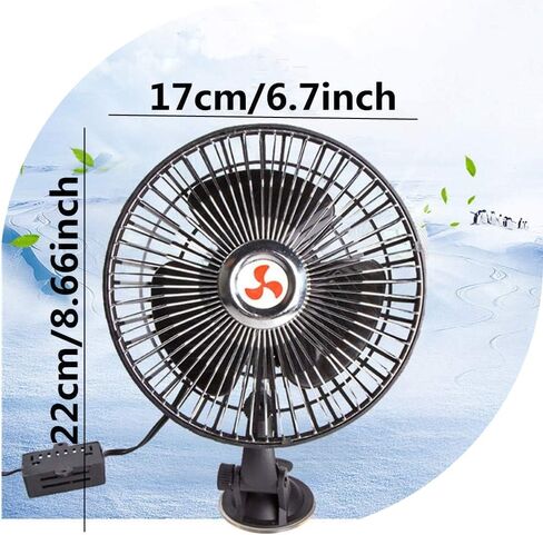 Unifizz Car Fans 12v Car Fans Plug in Car Fans Cooling 12v Fan Car Portable Car Fan for Car Interior ar Fan for Cigarette Lighter in in Saudi Arabia
