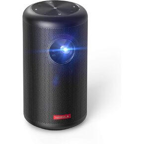 Anker Capsule II Smart Mini Projector, by , Palm-Sized 200 ANSI Lumen 720p HD Portable Projector Pocket Cinema with Wi-Fi, DLP, 8W Speaker, 100 Inch Picture, 3, 600+ Apps (Renewed)