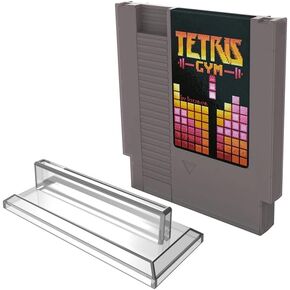 3 PCS Game Cartridge Stand for Nintendo NES Game Display Game Cartridges Holder Transparent Plastic Durable Storage Case Portable Vintage Holder Clear Storage Shelf