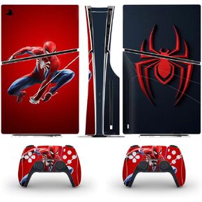 PEYANZ Skin compatible with P.S.5 Slim Console(Digital Edition) and Controllers Vinyl Sticker, Durable, Scratch Resistant, Bubble-free