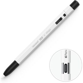 elago x MONAMI Pencil Case Compatible with Apple Pencil (USB-C), Perfect Grip, Protective Skin, Silicone Sleeve, Supports Magnetic Attachment