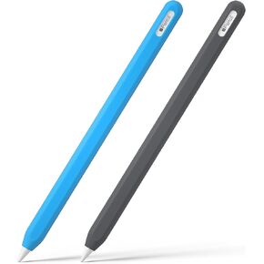 Hi Color Silicone Pencil Cover for Apple Pencil 2nd/Apple Pencil Pro Cover Case Sleeve Ipad Pencil Protective Cover(Black) in Kuwait