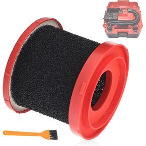 Foam Wet Filter 49-90-2015 for Milwaukee 0880-20, 0960-20, 0960-21, 0970-20 Wet/Dry Vacuums, Stops debris from going into motor during wet pickup applications, Optimized for Wet Debris Clean-Up
