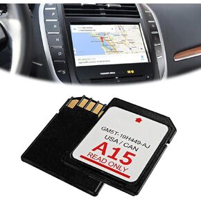 2024 A15 Navigation Car GPS SD Card Compatible with Ford/Lincoln Newest Updated A15 USA Canada GM5T-19H449-AJ, Latest Version A15 Navigation SD Card