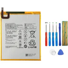 Battery HB2899C0ECW Compatible with Huawei MediaPad M3 8.4" BTV-W09 & Huawei MediaPad T5 Tablet 10.1" with Tools