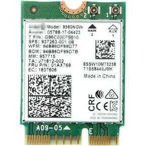M.2 CNVi Wireless-AC 9560 Network WiFi Adapter 802.11ac, Dual Band, 2x2 Wi-Fi + Bluetooth 5 CNVio 160MHz MU-MIMO Wirelesss Card 9560NGW