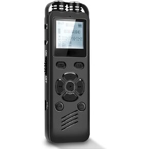 Digital Voice Recorder 64GB Voice Activated Recorder Audio Recorder for Lectures.Meeting.Interview.Tape recorder with playback.recording device Portable MP3.A-B Function and Variable Speed